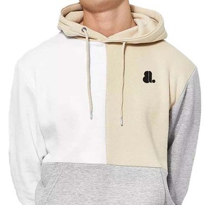 Sudadera con Capucha para Hombre, Nueva Moda, 100% Algodón, Diseño de Bloques, Forro Polar Grueso para Invierno, Logotipo Bordado con Pedrería, Diseño Sólido en la Parte Delantera - Product Image 6
