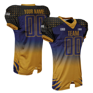 Uniforme y Camiseta de Fútbol Americano de Lujo, Diseño de Manga Corta, Logotipo Personalizado, Tela Resistente Antiarrugas, Venta al Por Mayor - Product Image 2