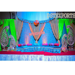 Décoration de scène de mariage indien Décoration de mariage musulman Décoration de scène de mariage indien Vente en gros Meilleur prix Décoration de mariage - Product Image 1