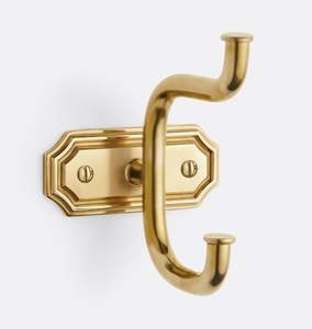 Decorative embossed brass wall hooks <b>for</b> stylish home wall decoration and practical <b>hanging</b> of daily use accessories - Product Image 3