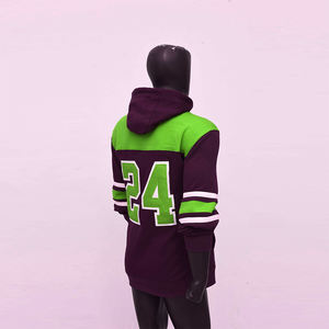 เสื้อมีฮู้ดสำหรับผู้ชายเสื้อฮ็อกกี้น้ำแข็งพิมพ์ซับลิเมชันเสื้อฮู้ดผ้าคอตตอน100% - Product Image 4