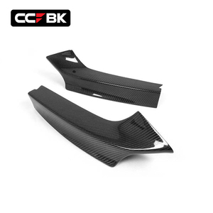 Pour BMW F22 F23 <span class=keywords><strong>M</strong></span> Sport 220i 228i 230i 235i 240i 2013-2021 Ailerons avant inférieurs en carbone sec style MP, séparateurs d'angle latéraux - Product Image 2