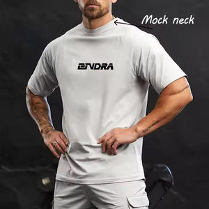 Nueva llegada de cuello redondo transpirable Deporte Camiseta y gimnasio de secado rápido camiseta para hombres tripulación fitness - Product Image 1