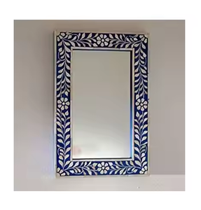 Espejo de Pared Decorativo Moderno y Ecológico con Diseño de Incrustaciones de Hueso - Product Image 4