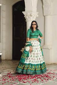 La dernière mode Lehenga imprimé numérique avec tissu pur Lehenga pour vêtements traditionnels acheter auprès du fournisseur en vrac ou - Product Image 6