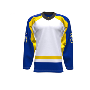 Maillot de hockey sur glace personnalisé de haute qualité en gros, design personnalisé par sublimation, vêtements d'équipe portables, qualité supérieure, 2025 - Product Image 6