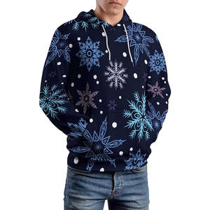 Sweats à capuche épais 100% coton pour hommes sur mesure en vrac surdimensionné pour la saison d'hiver - Product Image 3