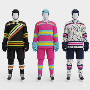 Uniformes sublimados personalizados para camisetas de hockey sobre hielo-Material Dry Fit Pro-Logotipo de tu equipo - Product Image 6