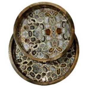 Último patrón llegada mejor calidad bandeja de servicio de madera Hogar y Hotel mesa de comedor centro de mesa accesorios en el precio más bajo - Product Image 2