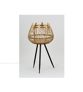 Rotin tissé à la main grand panier à linge herbe de mer panier Pots panier jonc de mer Pot de fleur avec poignée tissé à la main intérieur - Product Image 1