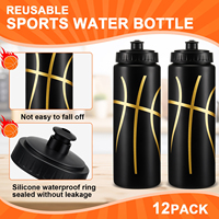 Bouteille d'eau sport portable en plastique sans BPA, écologique, pour compétition de basketball, vente en gros d'usine OEM/ODM