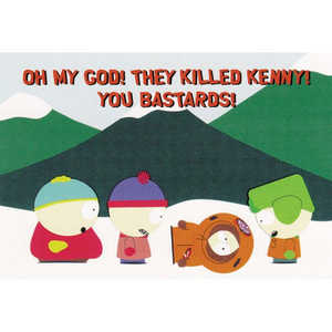 Tarjeta postal con diseño de South Park para saludo y decoración - Product Image 1