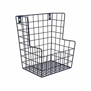 Handcrafted Durable Metal <b>Wire</b> <b>Storage</b> <b>Basket</b> Decorative Organizer for Home Kitchen Dining Room Modern Rustic Use - Product Image 1