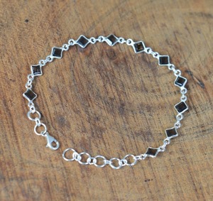 Bracelet tennis tendance en argent sterling 925 avec pierre précieuse en quartz fumé, fait à la main, cadeau pour femme, certifié par un tiers - Product Image 3