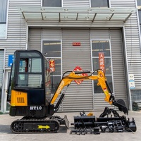 Excavatrice sur chenilles spéciale verger de 1 tonne avec moteur Briggs & Stratton, haute garde au sol et haute efficacité opérationnelle pour la plantation d'arbres