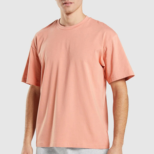 Qualité supérieure 100% coton vierge conception personnalisée T-shirts de haute qualité surdimensionné décontracté t-shirt à épaules tombantes pour hommes - Product Image 5