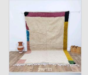 Tapis marocains faits à la main en laine, authentiques tapis berbères, laine naturelle, artisanat artisanal, taille et couleurs personnalisables, haute qualité - Product Image 4