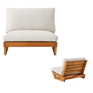 Chaise longue en teck coucher de soleil loisirs confortables chaises en bois de détente mobilier d'extérieur chaise de canapé à siège unique - Product Image 3