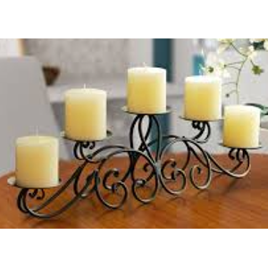 Vela de Metal de 7 brazos chapada en oro antiguo, soporte de luz de tamaño Regular, forma personalizada, fiestas de boda, decoración del hogar, farolillos, vela - Product Image 2