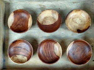 Juego de 6 Cuencos de Madera Hechos a Mano para Dátiles, Duraderos y Aptos para Lavavajillas, para Uso en el Hogar y Banquetes Durante la Temporada del Ramadán - Product Image 4