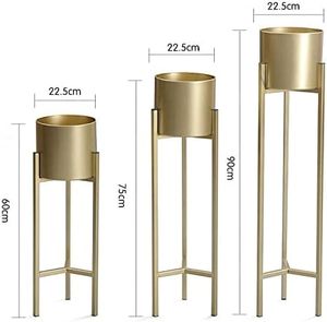 Macetas de Metal con estilo de alta calidad, macetas modernas para decoración de jardín al aire libre de HF CRAFTS - Product Image 4