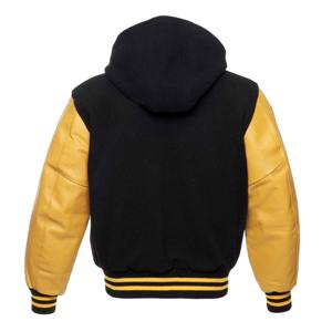 2025 Warm 100% Cotton Breathable Winter Varsity <b>Jacket</b> for Men Stylish Comfortable Stand Collar Plain Dyed Athletic Casual - Product Image 2