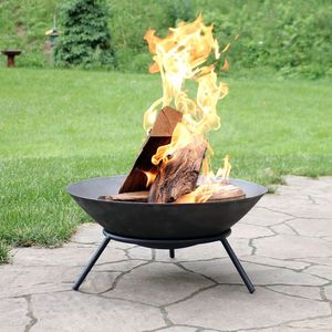 Foyer extérieur en fer classique moderne, ajoute un charme intemporel, combustible écologique en bois, haute qualité, relaxation en plein air, lumière de feu chaleureuse - Product Image 6