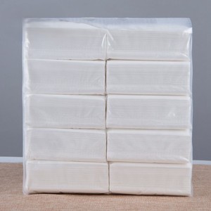 Serviettes en tissu blanc doux 1 et 2 plis pour événements, bureau et restaurants-Paquet de 600g - Product Image 3
