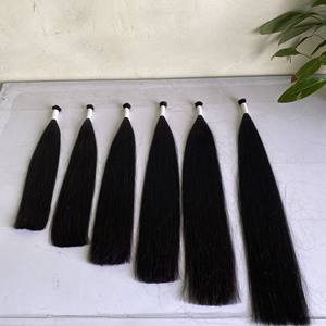ขายส่งรัสเซียมนุษย์สีดำบริสุทธิ์ที่ยังไม่ได้ผมกลุ่ม Cabelo Humano ธรรมชาติ12A เกรดการรวมกลุ่มกลุ่ม - Product Image 4