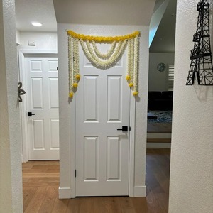 Guirnalda Floral Artificial de Jazmín y Caléndula de 3 Pies y 5 Pies, Decoración Floral para Bodas, Adorno para Puerta, Decoración para Colgar en la Pared - Product Image 4