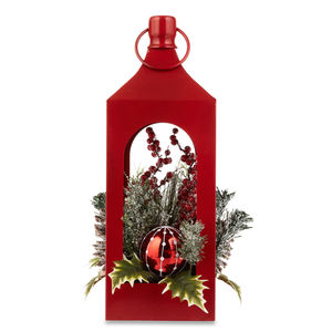 Diseño elegante Color rojo Metal Acero inoxidable linternas portavelas Navidad decorativo portavelas linternas para gran oferta - Product Image 2