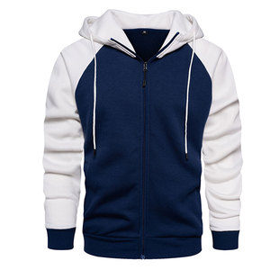 Sudaderas con capucha de lana de alta calidad para hombre 2023, cremallera de talla grande, patrón sólido, bolsillos laterales dobles, cuello con capucha cómodo para invierno - Product Image 1