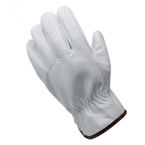 Guantes de Conducción de Seguridad de Piel de Vaca Natural Suave y Duradera, Color Blanco, con Logotipo Personalizado, Antideslizantes, de 7 oz, Tejidos - Product Image 3