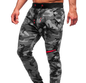 Pantalon de survêtement personnalisé OEM pour hommes Pantalon de survêtement en coton épais avec poches Fabricant de pantalons en toile de camouflage Conception personnalisée - Product Image 5