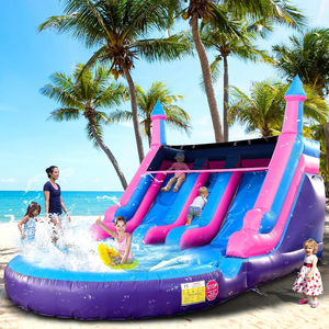 Tobogán Acuático Inflable de Vinilo/PVC para Uso en Interiores/Exteriores, para el Hogar, Residencial y Escolar, para Niños - Product Image 2