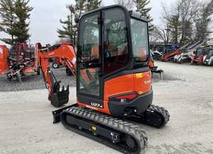 Mini-excavatrice sur chenilles Kubota U27-4 de 2 tonnes avec pince à grappin et tarière pour l'agriculture et la construction - Product Image 3