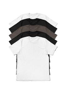 Camiseta de algodón de alta calidad para hombre, estilo urbano, oversize, con estampado personalizado de logotipo, de tela gruesa, color blanco. - Product Image 3