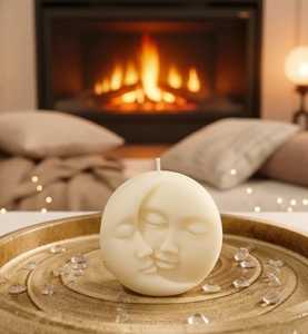Vela Decorativa con Rostro de Sol y Luna, Vela Perfumada Hecha a Mano, el Mejor Regalo para la Decoración del Hogar, Mejor Precio al por Mayor - Product Image 2
