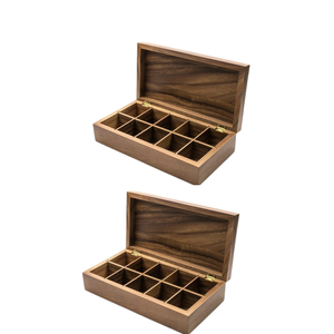 Élégant Durable Fait À La Main Rustique En Bois Massif Organisateur De Bijoux Élégant Souvenir Décoratif Stockage Mémoire Cadeau Cas Boîte En Bois - Product Image 2