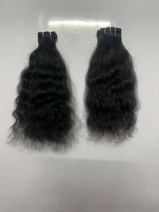 Cabello Indio Virgen 100% Sin Procesar del Sur de la India, Cabello Natural Remy para Máquina, Cabello Humano con Doble Trama - Product Image 4