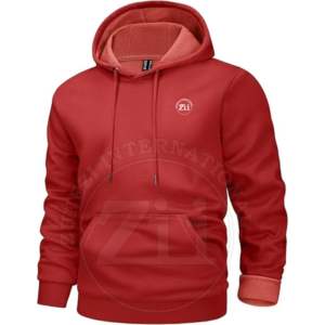 Sudadera con capucha de lana Logotipo personalizado Su marca Transpirable Estampado de talla grande Invierno Alta calidad 310g Hombres Mujeres 100% Algodón - Product Image 1