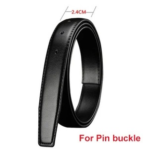 Ceintures sans boucle largeur marque boucle ardillon noir en cuir véritable ceintures pour hommes corps sans boucle sangle - Product Image 4