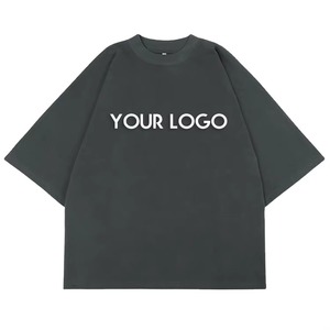 Vente en gros T-shirt pour homme avec impression de logo personnalisé 100% coton T-shirt pour homme avec épaules tombantes T-shirt pour homme grande taille imprimées - Product Image 5