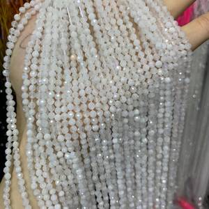 Mehrajudin Gems Model 000 Rondelled Natural Gemstone <b>White</b> Cutting Beads for <b>Pen</b> Beads Nice Quality Necklace Wholesale Price - Product Image 1