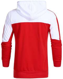 2025 hommes sweats à capuche zippés Logo personnalisé broderie vente chaude sweats couleur unie avec poches avant pour l'hiver avec panneau - Product Image 2