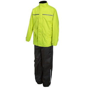 Traje resistente al agua de lluvia Unisex para hombre y mujer, chaqueta de lluvia larga, abrigo, capucha, pantalones a juego, traje de lluvia impermeable de cuerpo completo - Product Image 2