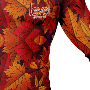 เสื้อรัชการ์ดแขนยาวผ้าสแปนเด็กซ์สำหรับผู้ชายผ้าสแปนเด็กซ์แขนยาวดีไซน์ตามสั่ง - Product Image 5