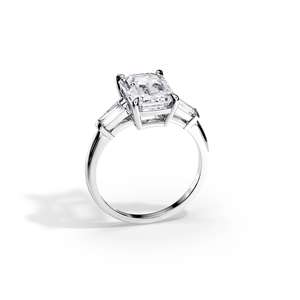 Anillo de Diamantes IGI para Mujer, Certificado, 3 Quilates, Corte Brillante Redondo, Diamante Cultivado en Laboratorio, Anillo de Compromiso Clásico, Oro Sólido de 14K, Anillo Halo - Product Image 3