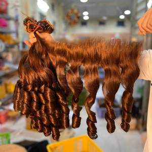 Paquetes de color hinchables de la mejor calidad con frontal para hacer pelucas de cabello humano vietnamita - Product Image 1