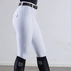 Mallas para montar a caballo de primera calidad, pantalones ajustados para mujer, tela ligera elástica, ropa ecuestre personalizada, fabricación a granel - Product Image 5
